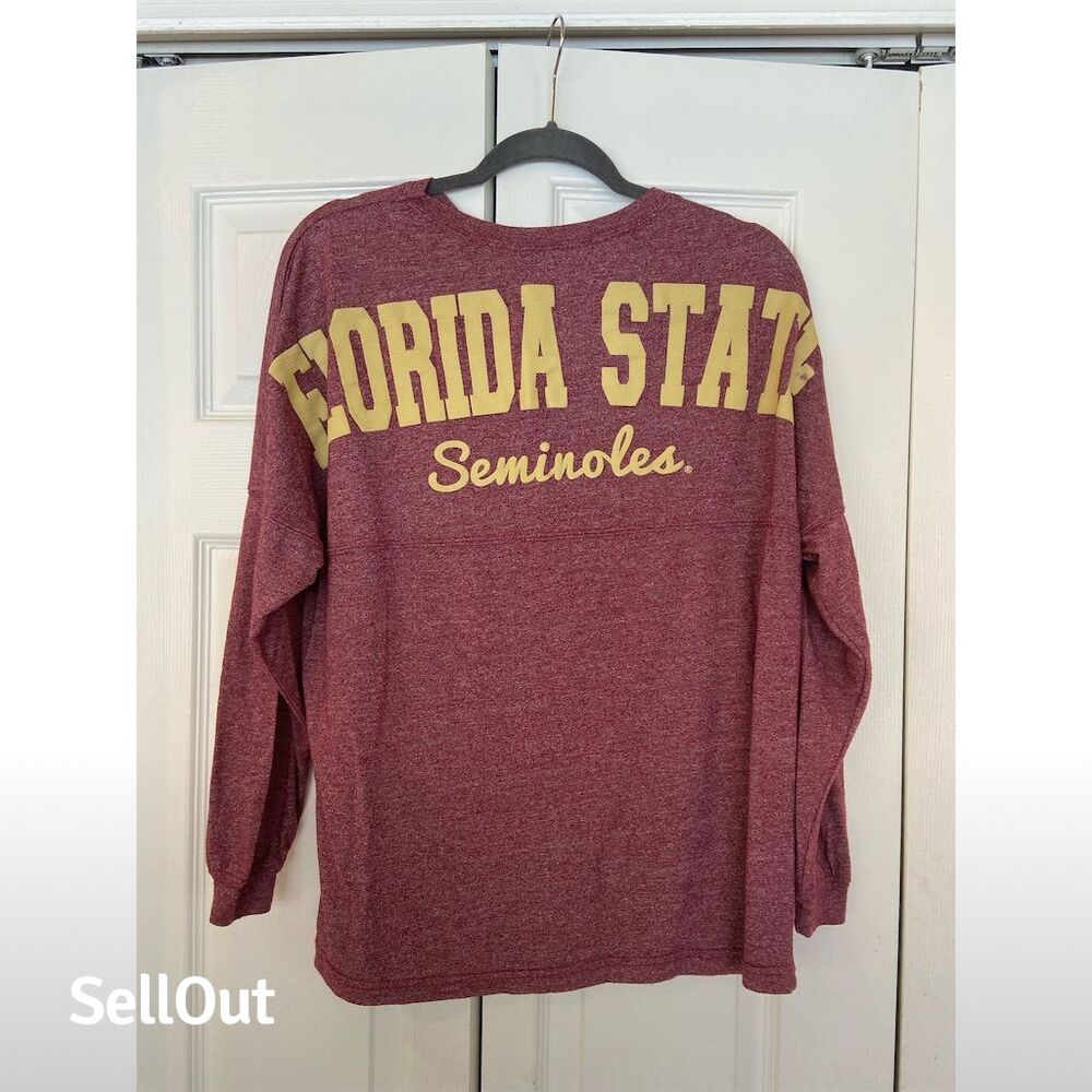 Florida State Seminoles Women's Long Sleeve Spirit Jersey Garnet S